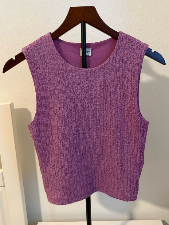 Abercrombie & Fitch Tops - Abercrombie & Fitch Lavender Textured Sleeveless Tank
